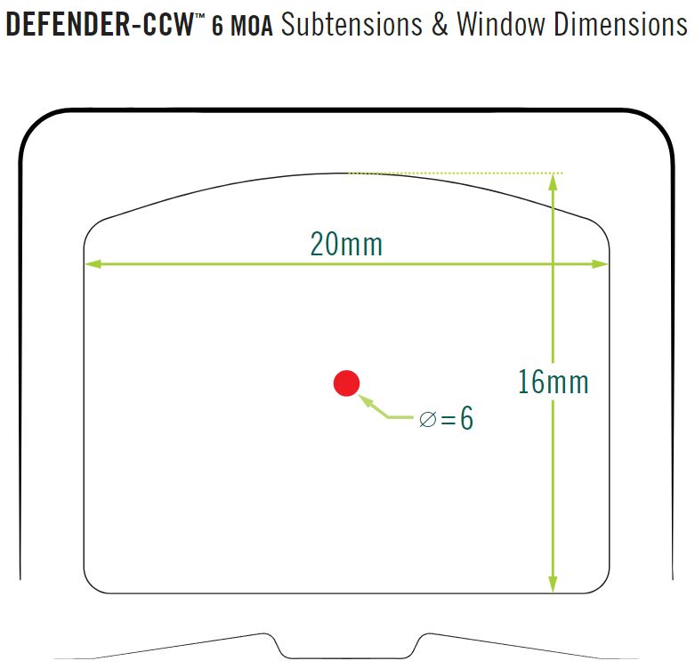 Kolimátor DEFENDER-CCW™ RED DOT