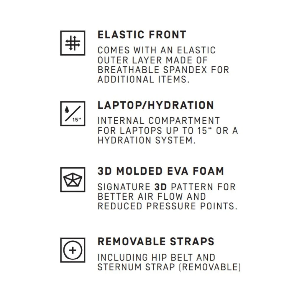 MOTION ELLIPSE 25L, LIGHT GREY - Fjord